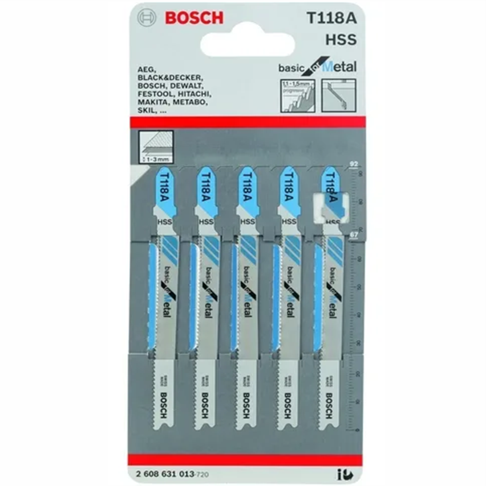Lâmina de serra Tico Tico T118A Basic for Metal Bosch