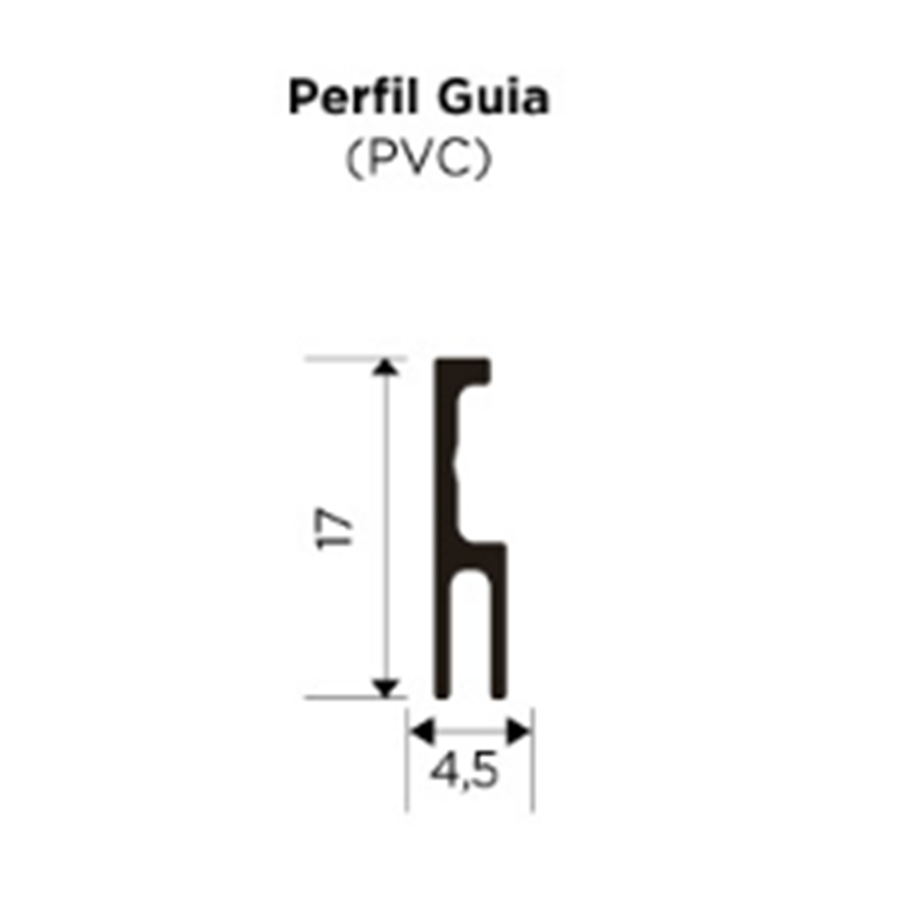 Trilho Guia PVC Rometal