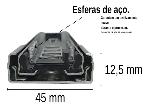 Corrediça Standard JR 500 mm